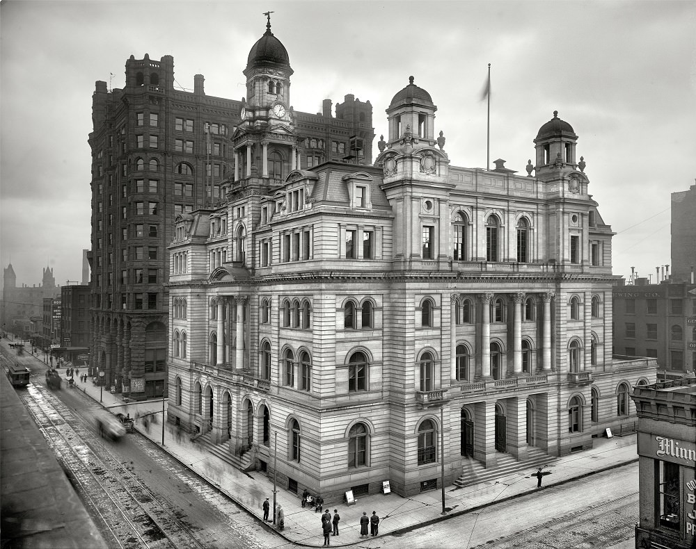 Minneapolis Post Office, Hennepin County, Minnesota, circa 1908