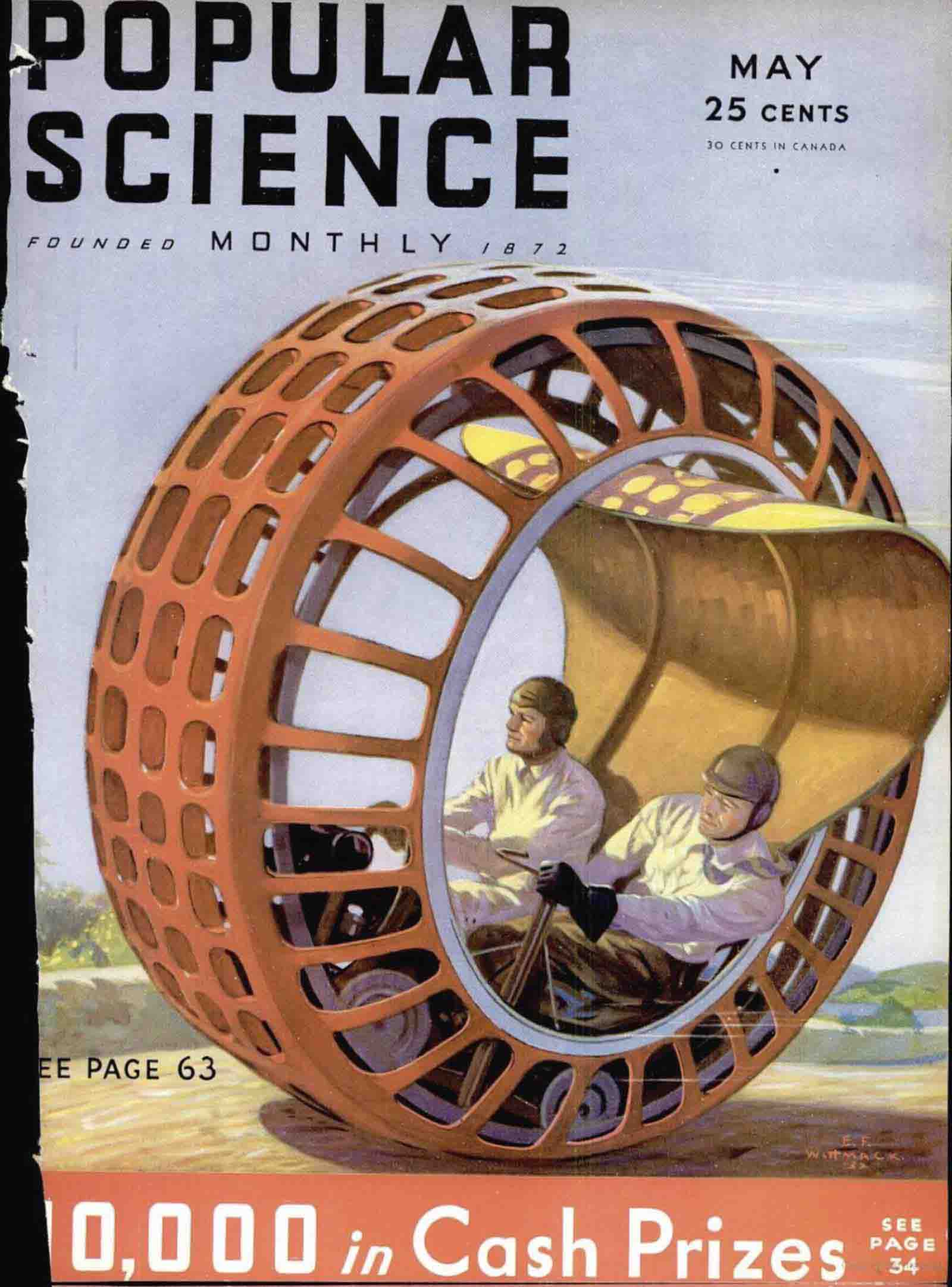 Cover of Popular Science Monthly, 1932.