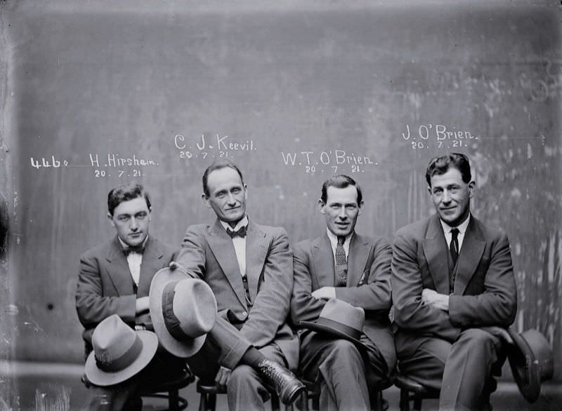 Hampton Hirscham, Cornellius Joseph Keevil, William Thomas O’Brien & James O’Brien, 1921