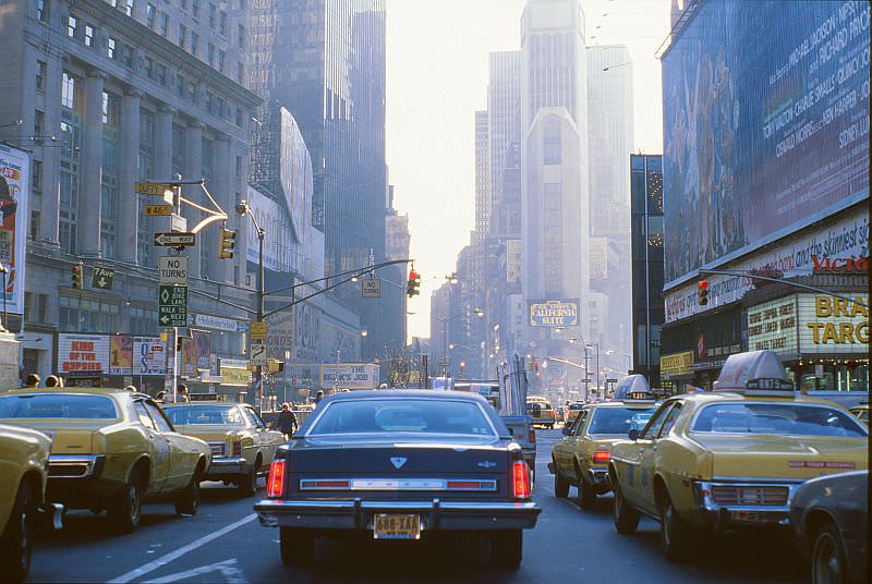 Times Square area, around Christmas, 1978