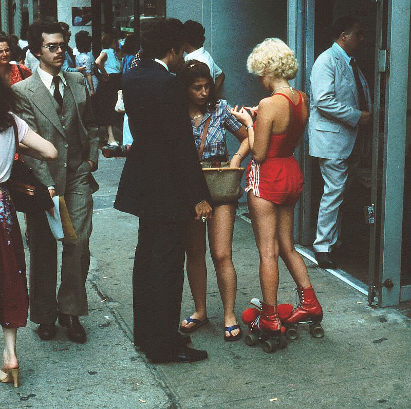 On a street in midtown Manhattan - all the remaining photos on this page are from the summer of 1979