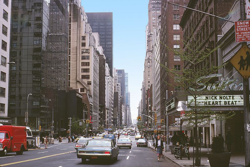 Spring, 1980: Sutton Theater at 205 East 57th Street - it was demolished in January, 2005