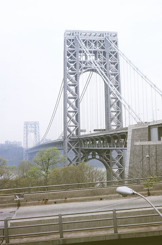 View of the George Washington Bridge from the Upper West Side, Spring 1980