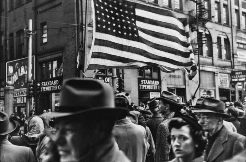 The crowd at Armistice Day Parade, November 1950