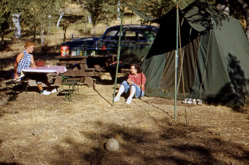 American Canyon Campground, Los Padres National Forest, California, 1952