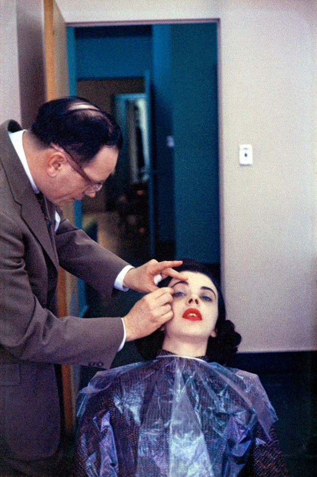 Helena Rubinstein Beauty School. New York City, 1958