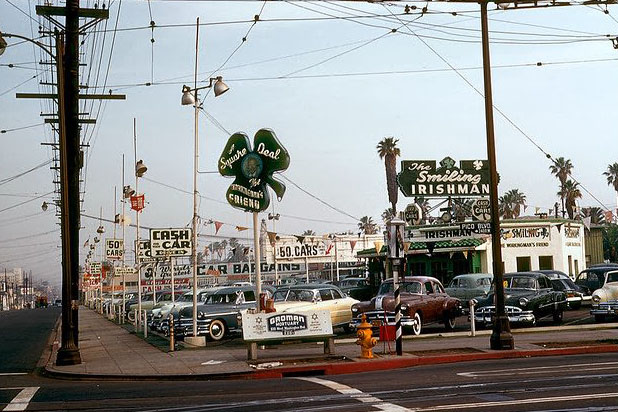 The Smiling Irishman, Pico Blvd., Los Angeles, CA, 1952