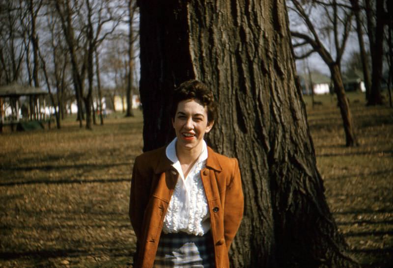Woman in park, 1958