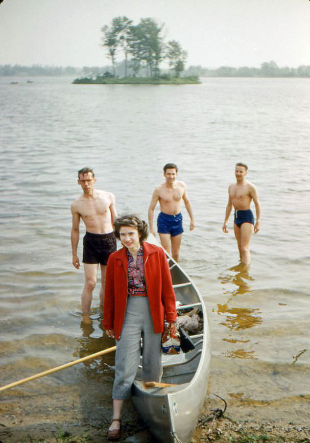 At the lake, USA, 1950s