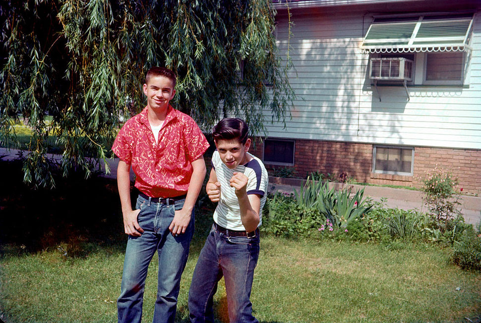 Tough boys in Peoria, Illinois, 1957