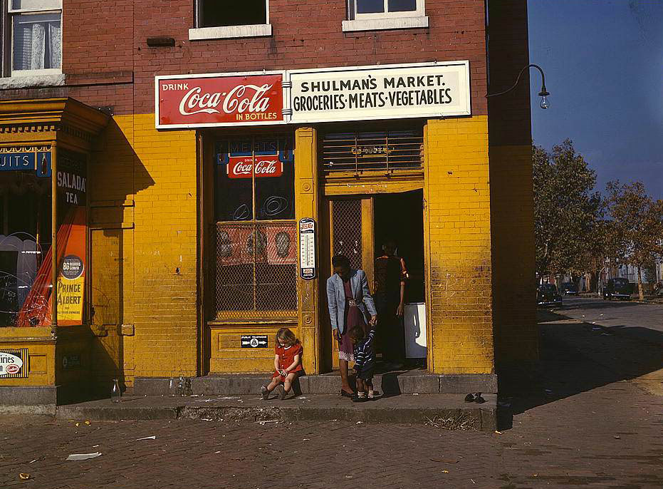 hulman's market, on N at Union Street S.W., Washington, D.C., 1950s