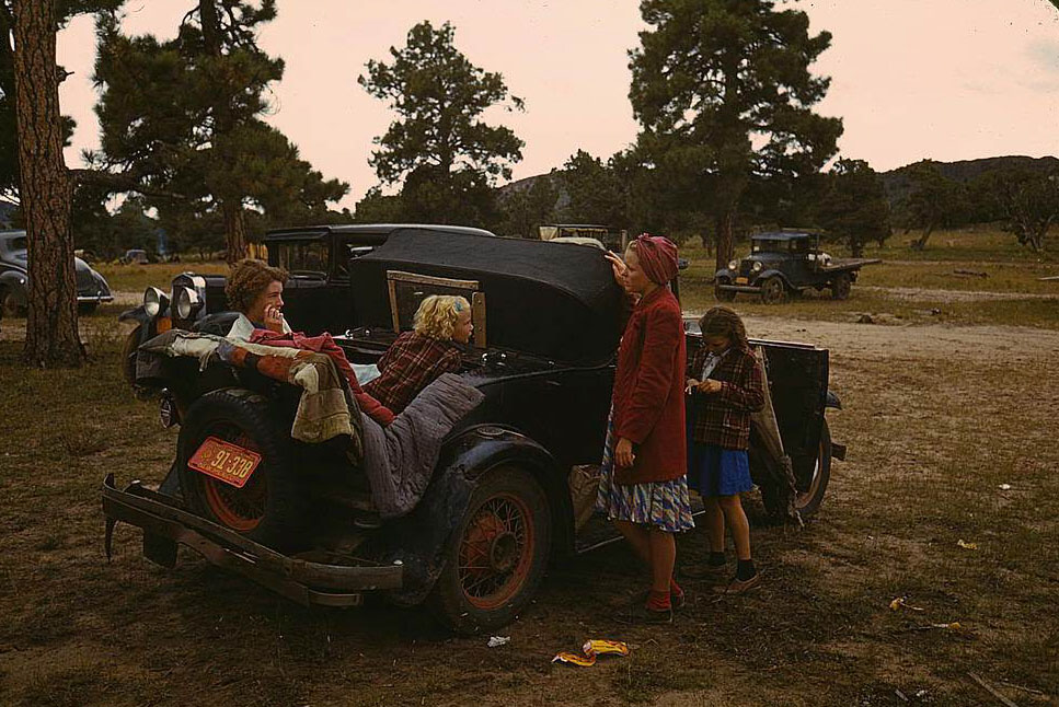 People at the Fair, Pie Town, New Mexico, 1950s