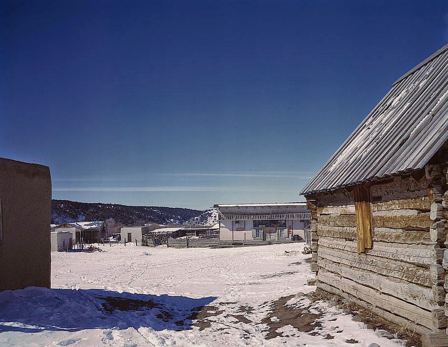 Plaza of Trampas, Taos Co., New Mexico, 1950s