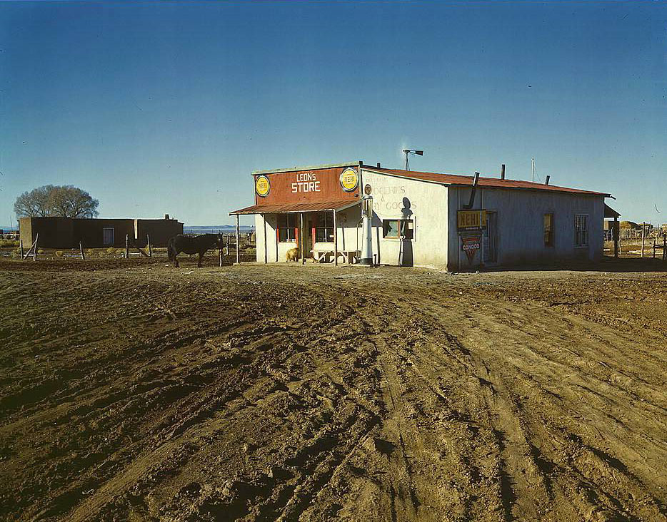 General store, near Questa, Taos County, New Mexico, 1950s