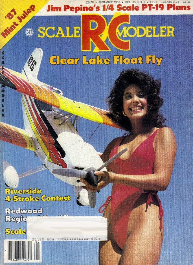 Sensual Cover Photos of Radio Control Modeler Magazines that featured beautiful women from the 1970s and 1980s