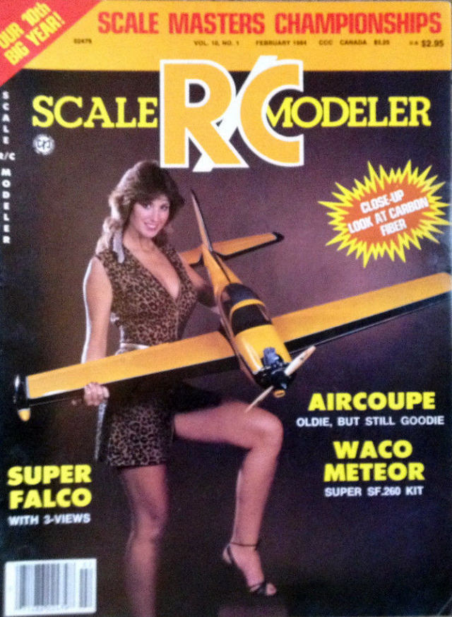 Sensual Cover Photos of Radio Control Modeler Magazines that featured beautiful women from the 1970s and 1980s