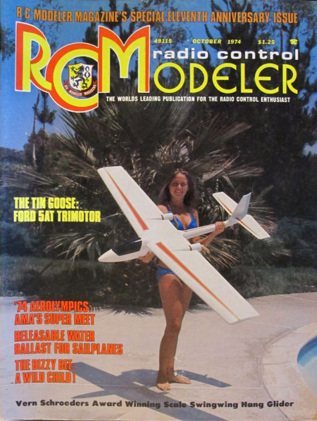 Sensual Cover Photos of Radio Control Modeler Magazines that featured beautiful women from the 1970s and 1980s