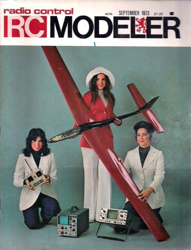 Sensual Cover Photos of Radio Control Modeler Magazines that featured beautiful women from the 1970s and 1980s