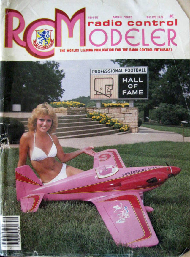 Sensual Cover Photos of Radio Control Modeler Magazines that featured beautiful women from the 1970s and 1980s