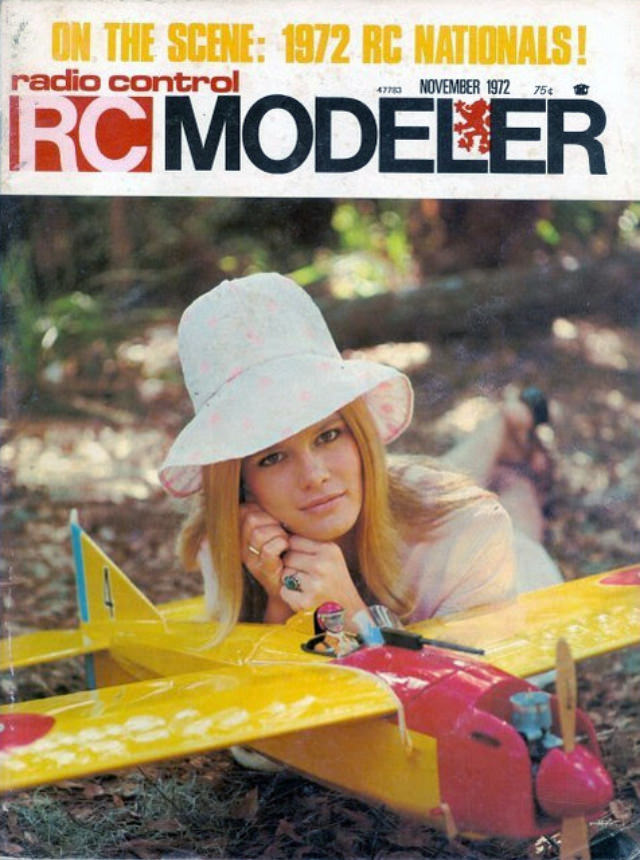 Sensual Cover Photos of Radio Control Modeler Magazines that featured beautiful women from the 1970s and 1980s