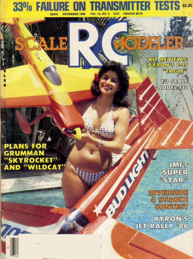 Sensual Cover Photos of Radio Control Modeler Magazines that featured beautiful women from the 1970s and 1980s