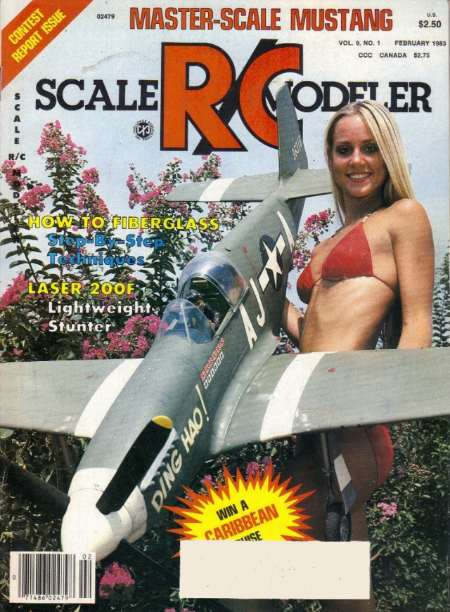 Sensual Cover Photos of Radio Control Modeler Magazines that featured beautiful women from the 1970s and 1980s