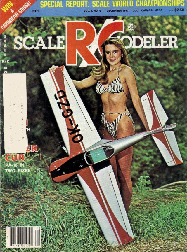 Sensual Cover Photos of Radio Control Modeler Magazines that featured beautiful women from the 1970s and 1980s