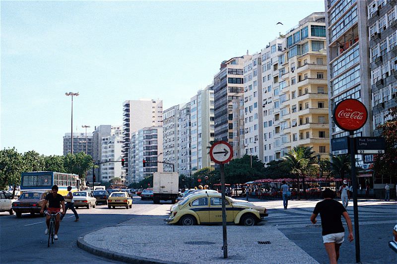 Avenida Atlântica, Copacabana, Rio de Janeiro, 1984