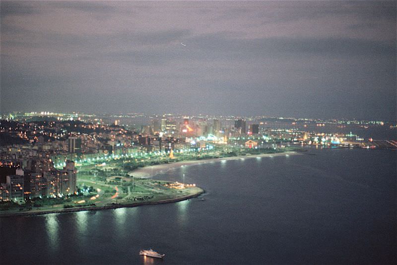 Flamengo and Downtown Rio by the Bay, view from Sugarloaf Mountain, Rio de Janeiro, 1984