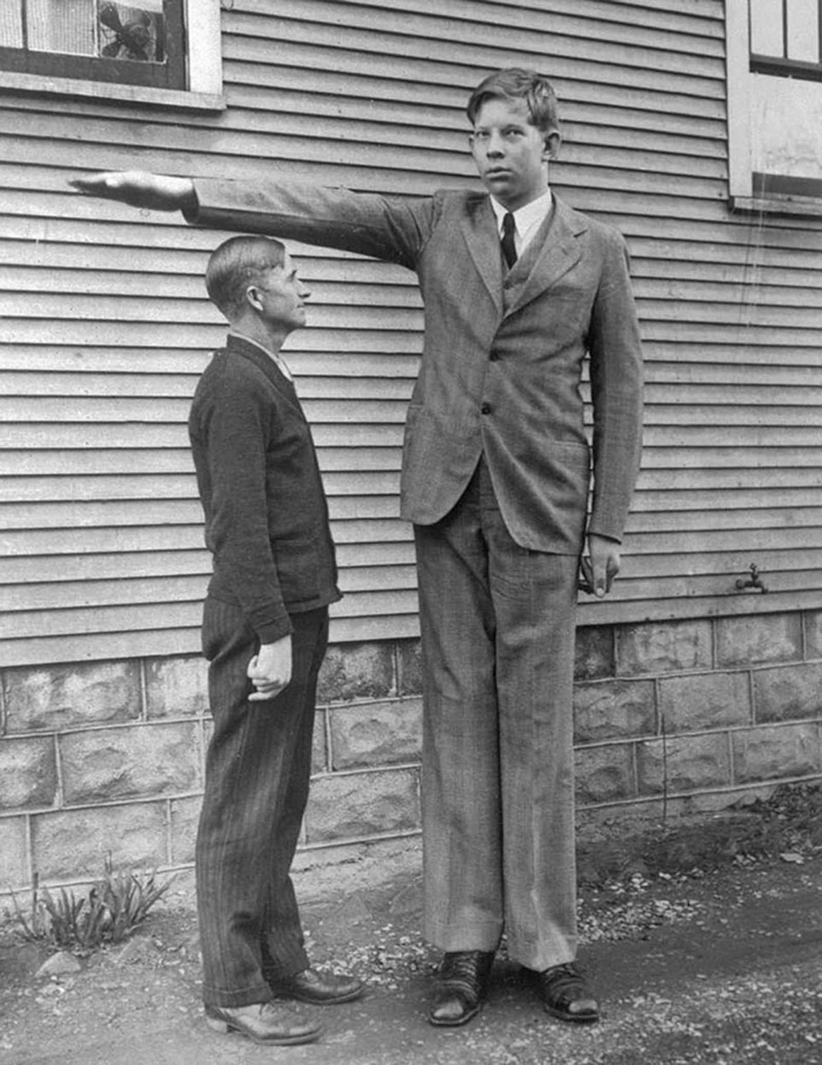 A young Robert Wadlow.