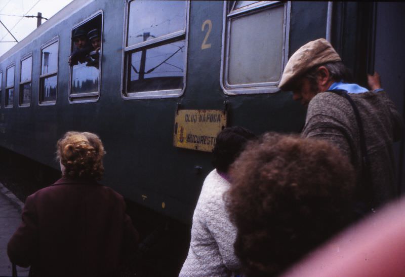 Sibiu railway station, 1990
