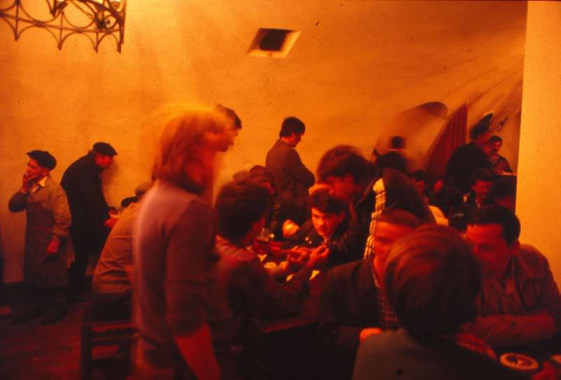 Sighisoara. Pub in Vlad Dracul House, 1990