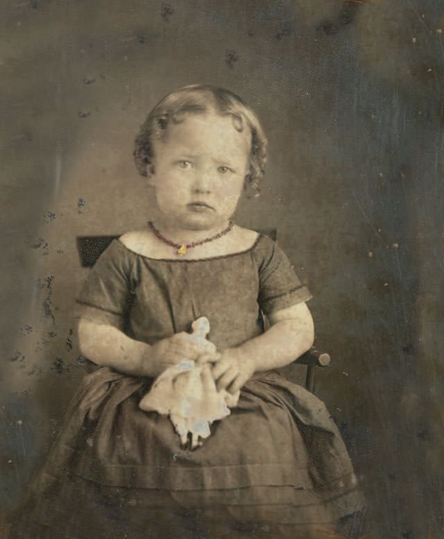 Ella Wallace and her doll