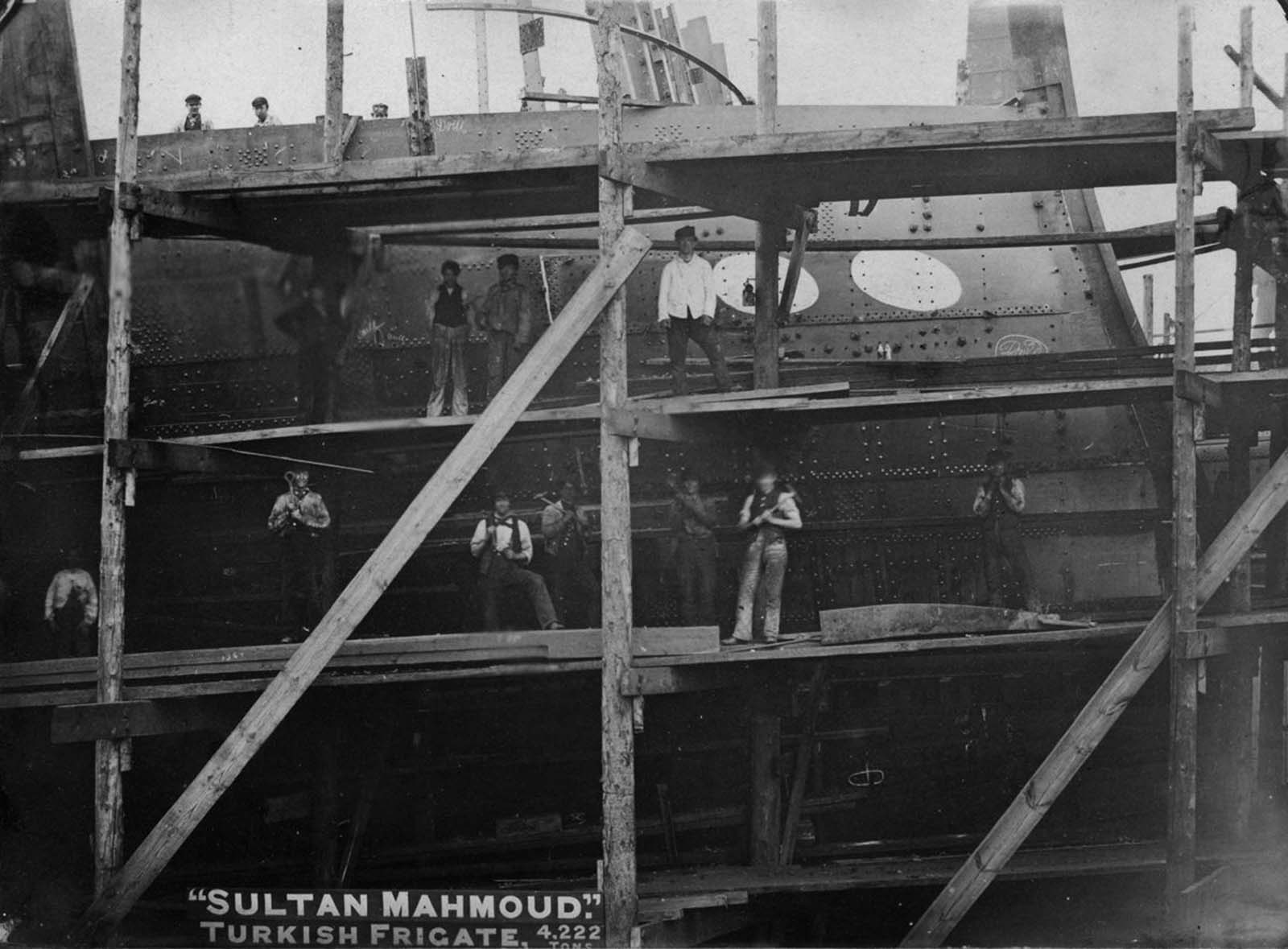 Historical Photos of Shipyards that built the Revolutionary Steamships, 1860-1900