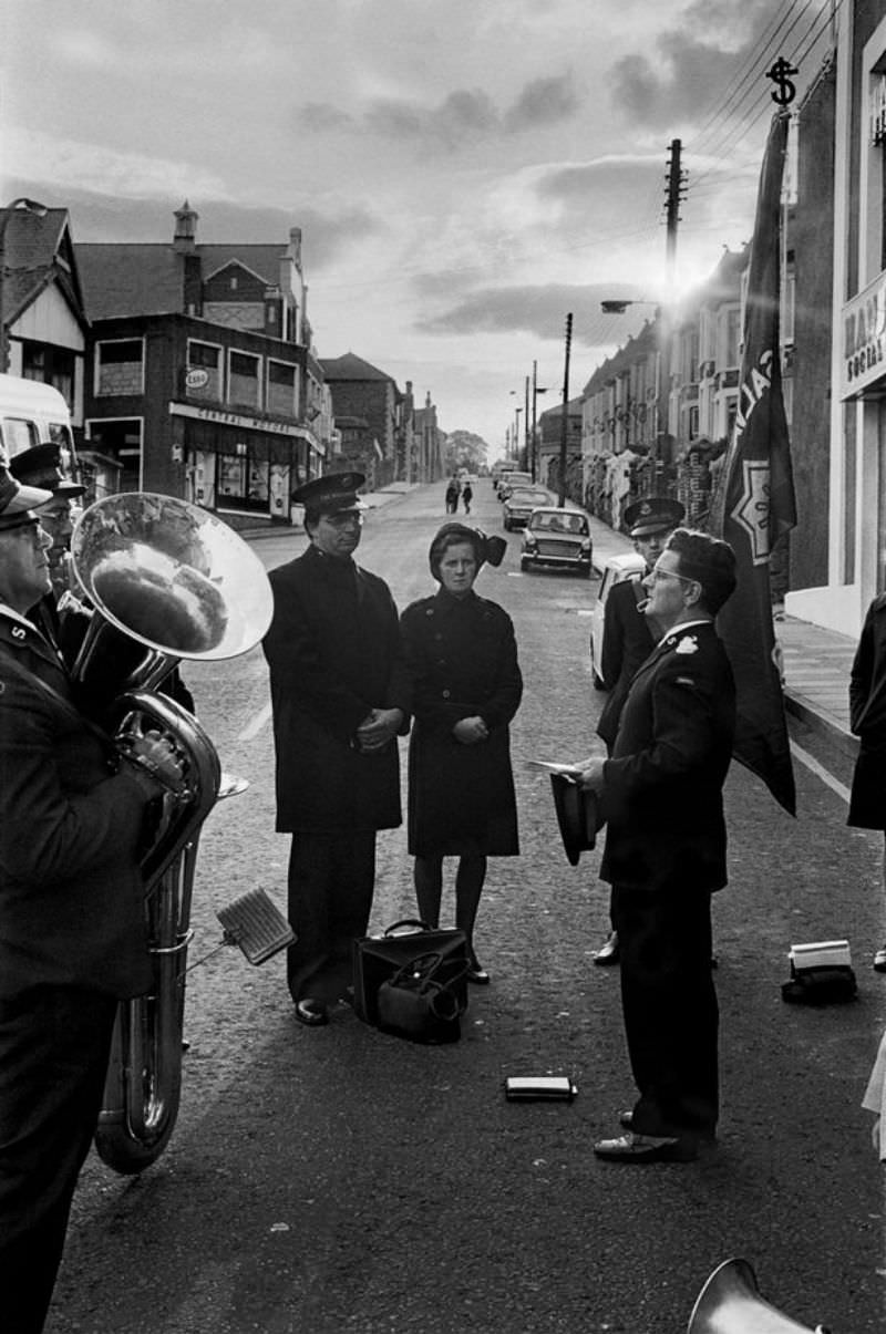 A Salvation Army service, Bargoed