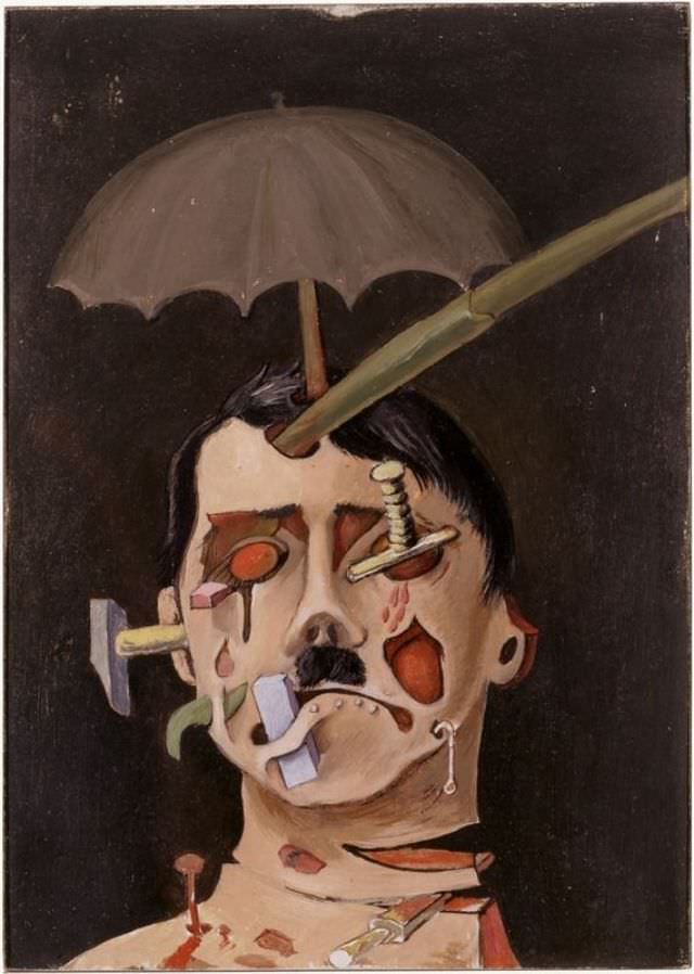 Brauner’s portrait of Hitler, 1934.