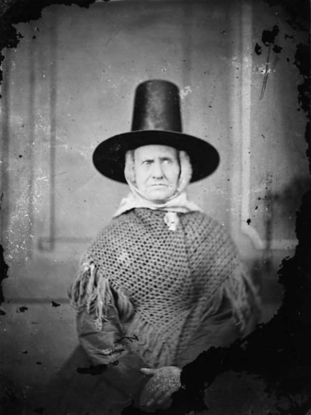 Tall Stovepipe-style Hats: An Essential Part of Welsh Woman's National Costume from the 19th Century