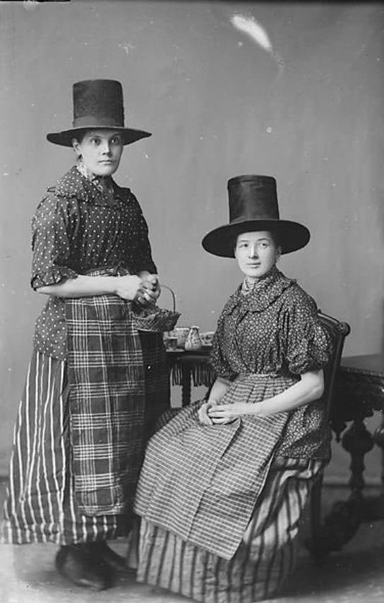 Tall Stovepipe-style Hats: An Essential Part of Welsh Woman's National Costume from the 19th Century