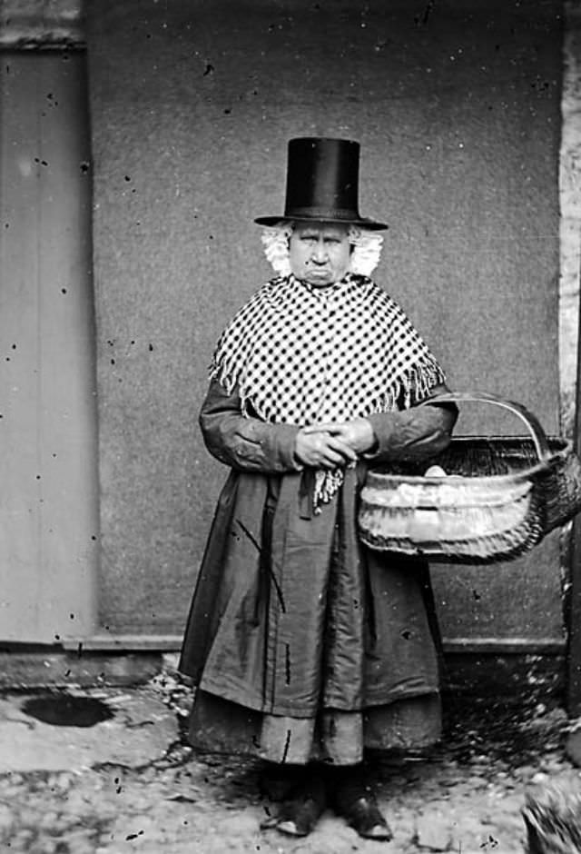 Tall Stovepipe-style Hats: An Essential Part of Welsh Woman's National Costume from the 19th Century