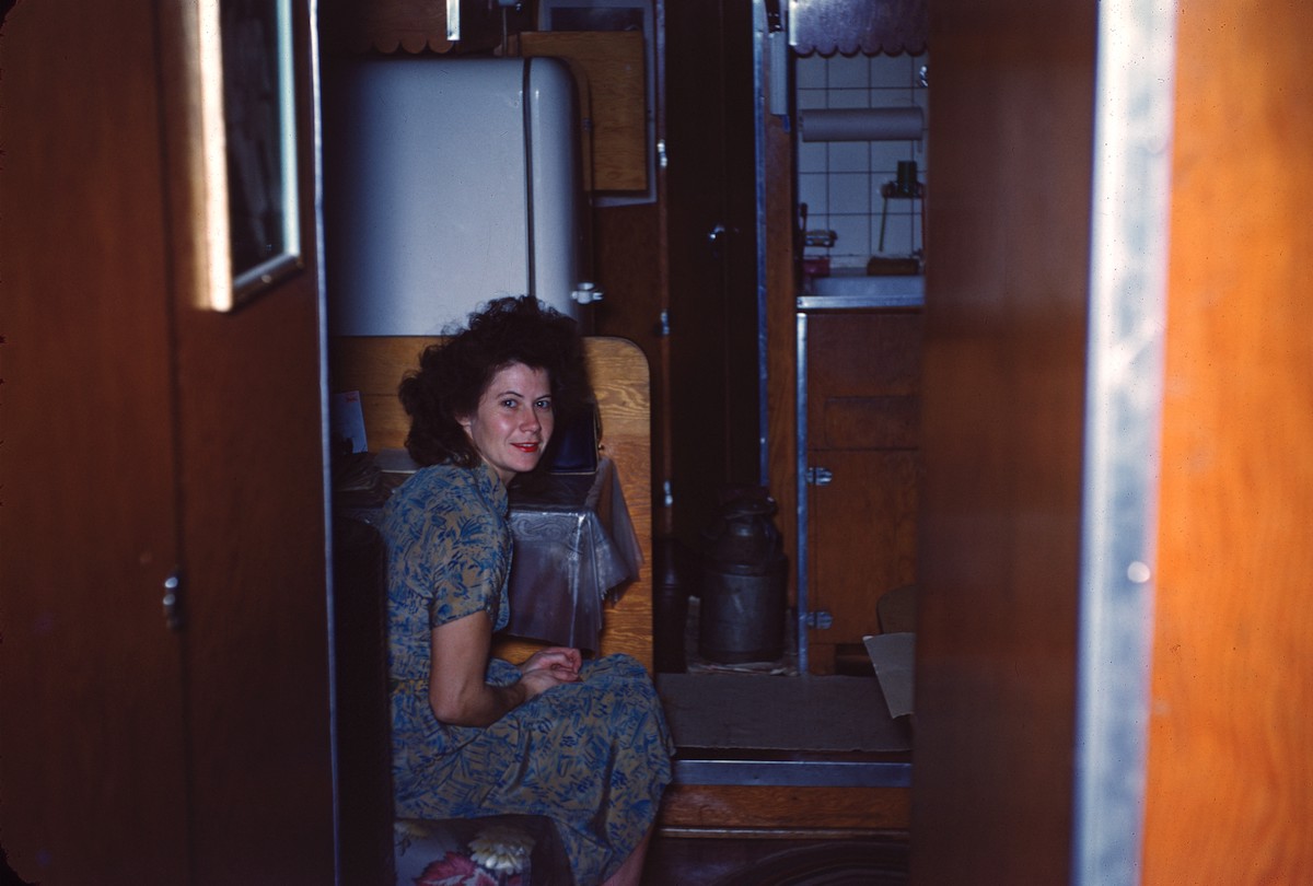 Dorrie Orton in the Trailer, Dallas, Texas, 1951