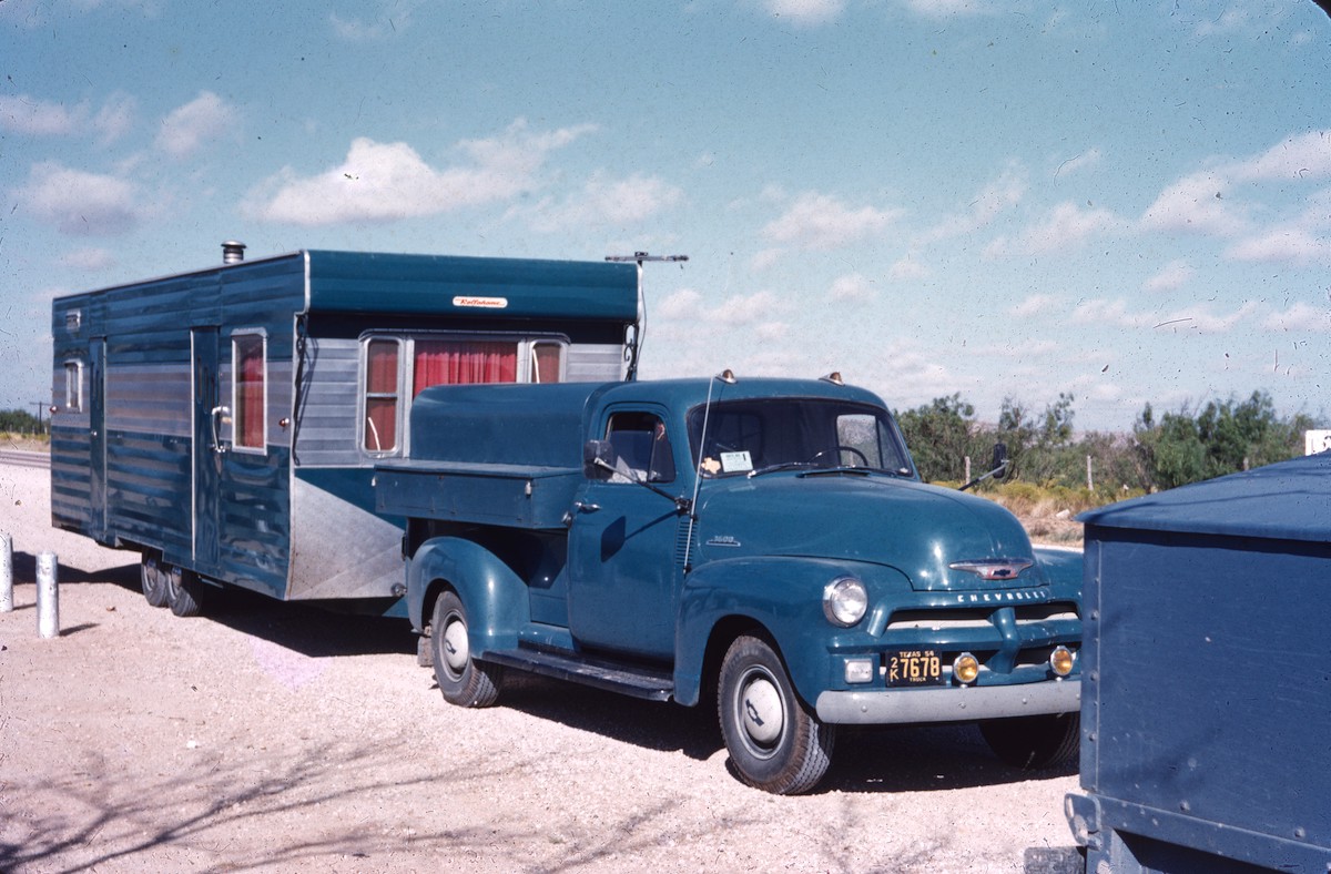 The Ortons’ truck and trailer