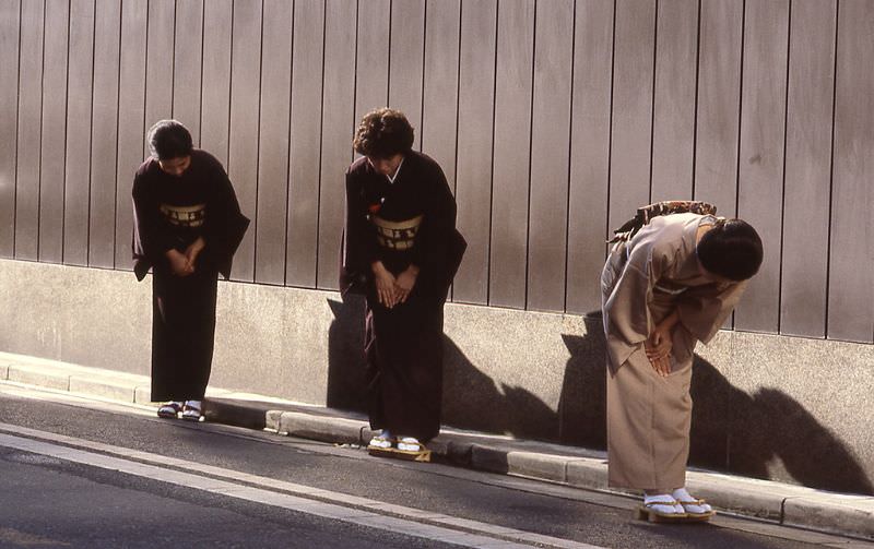 Japanese young women in kimono, Tokyo, 1983