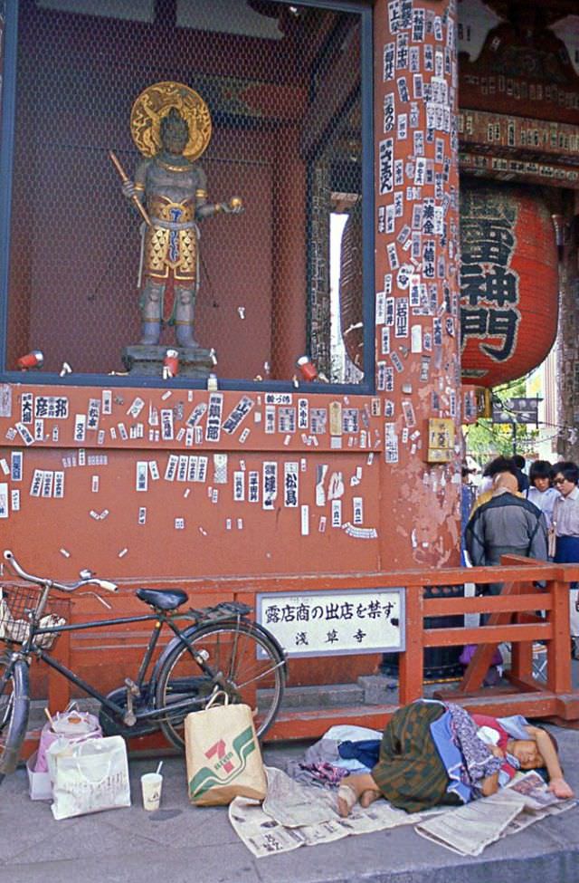 Kannon temple, Asakusa district, 1981