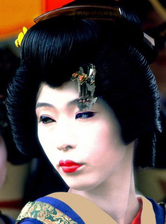 Portrait of a geisha (maiko), Tokyo, 1982