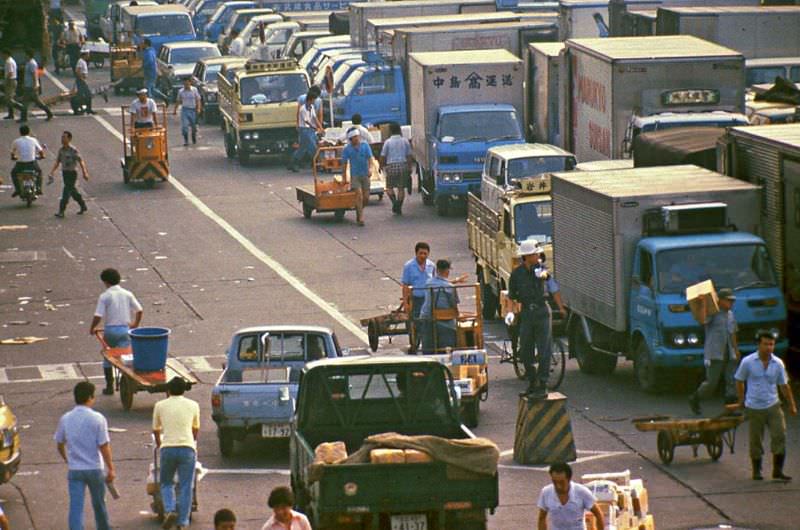 Tsukiji market, 1981