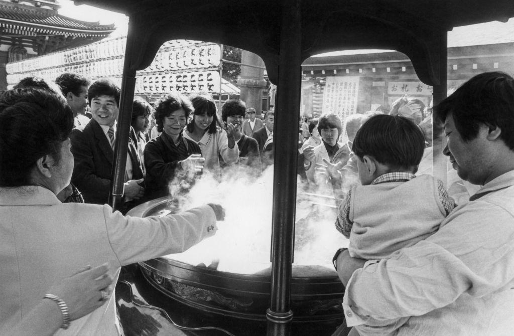 Sensoji temple in Tokyo, 1984