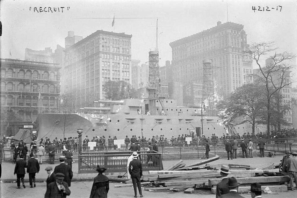 USS Recruit: A Dreadnought Dummy Training Battleship built to Recruit and Train During the World War One