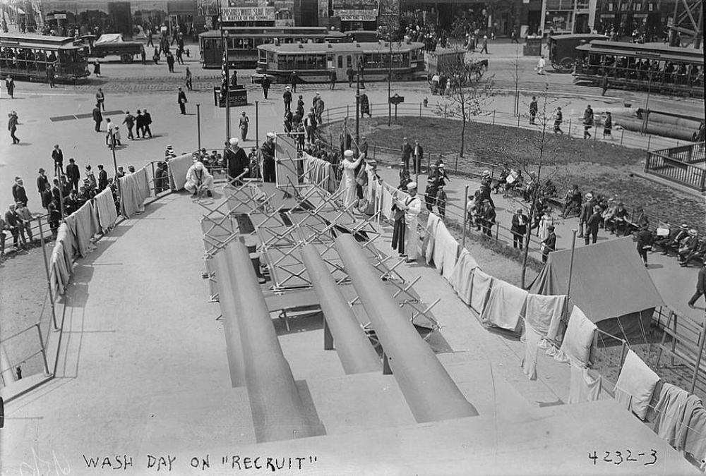 USS Recruit: A Dreadnought Dummy Training Battleship built to Recruit and Train During the World War One