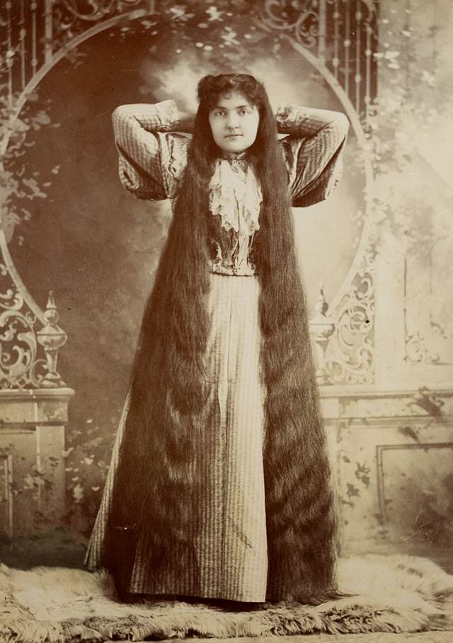 Victorian Women with Very Long Hair: Stunning Historical of Women Who Never Cut Their Hair, 1860-1900