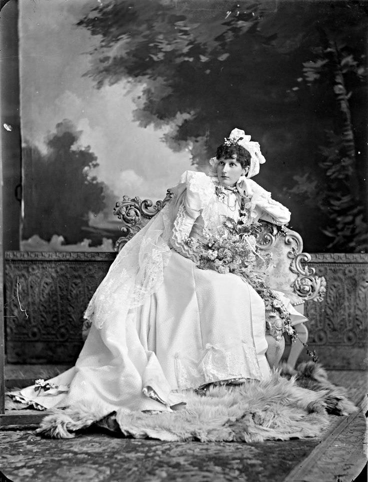 Portrait of a bride in 1890